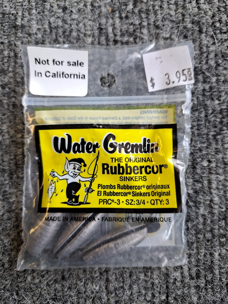 Water Gremlin The Original Rubbercor Sinkers