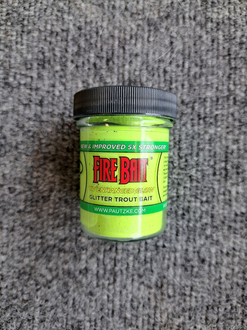Fire Bait UV Enhanced Glow Glitter Trout Bait