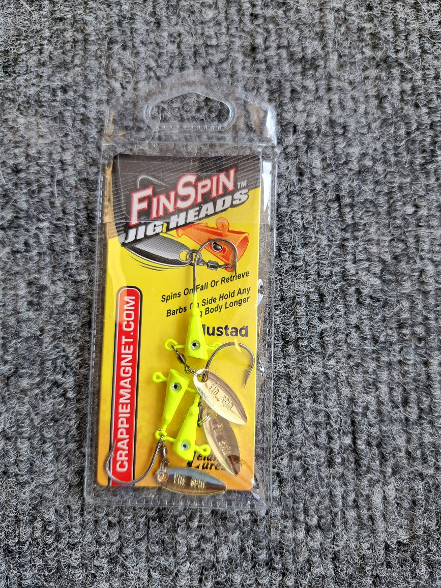 Fin Spin Jig Heads 3pc Packs