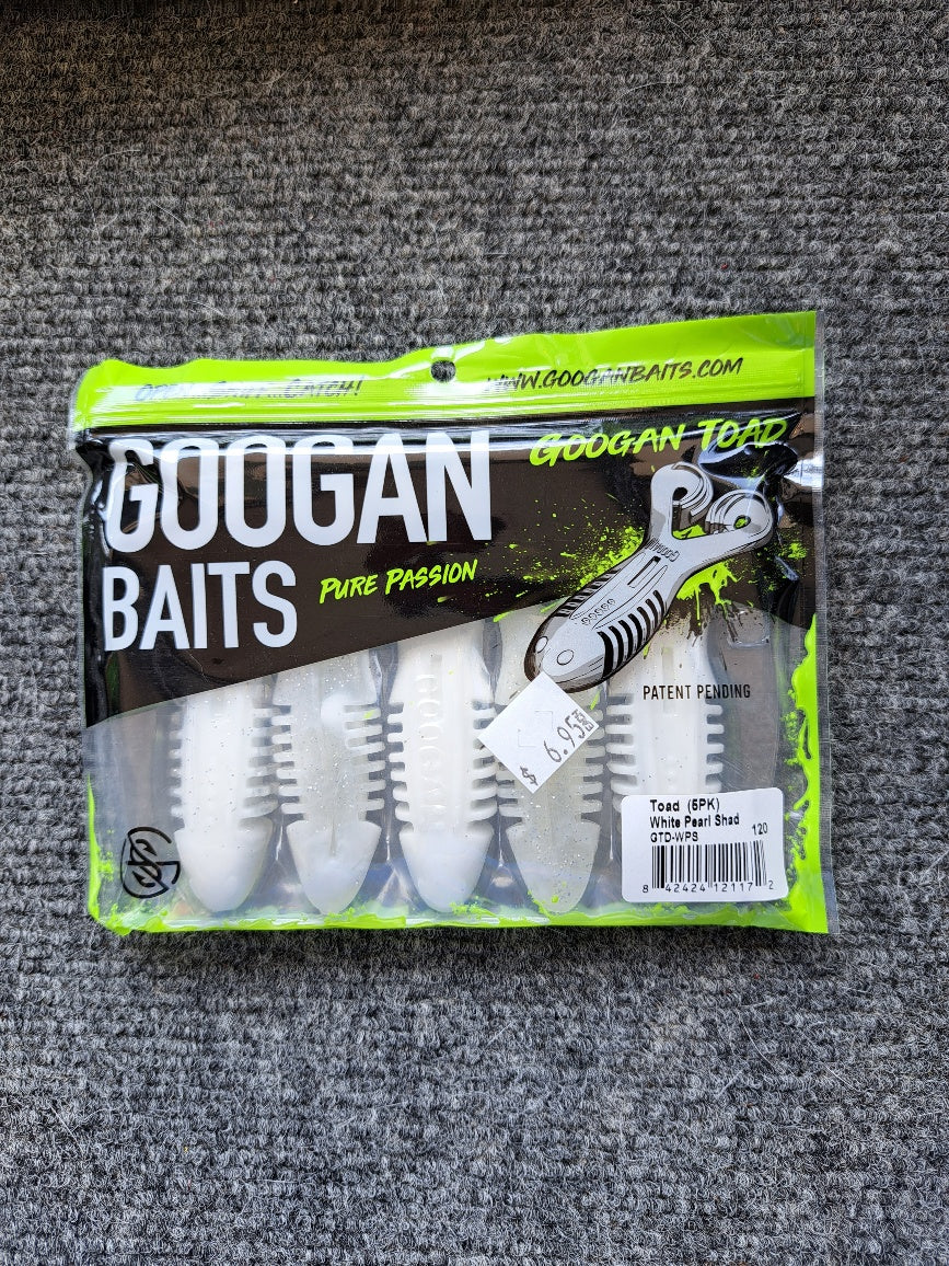 Googan Baits Toad 5pk 4"