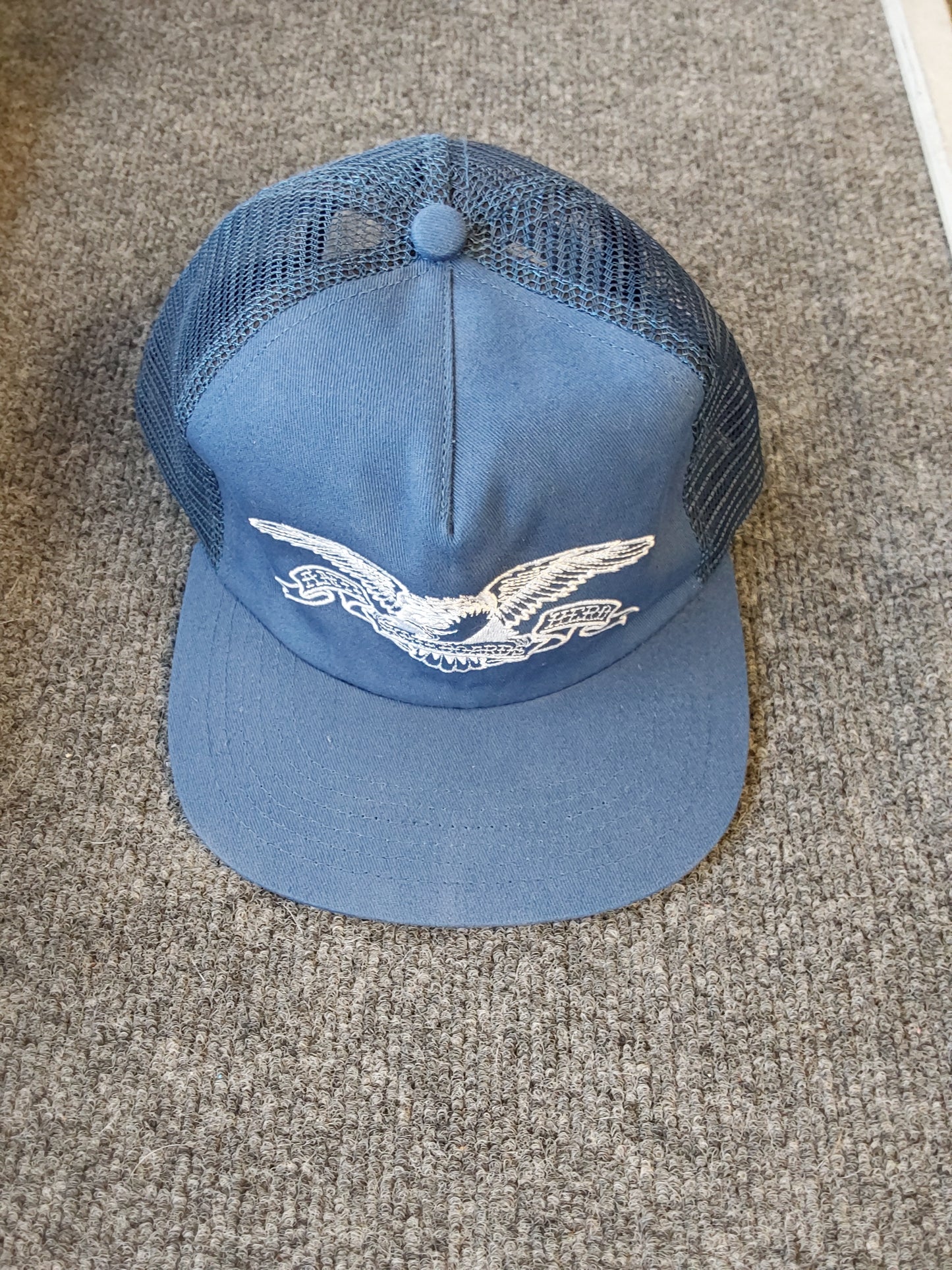 Skateboard Hero Hat Blue Trucker Mesh