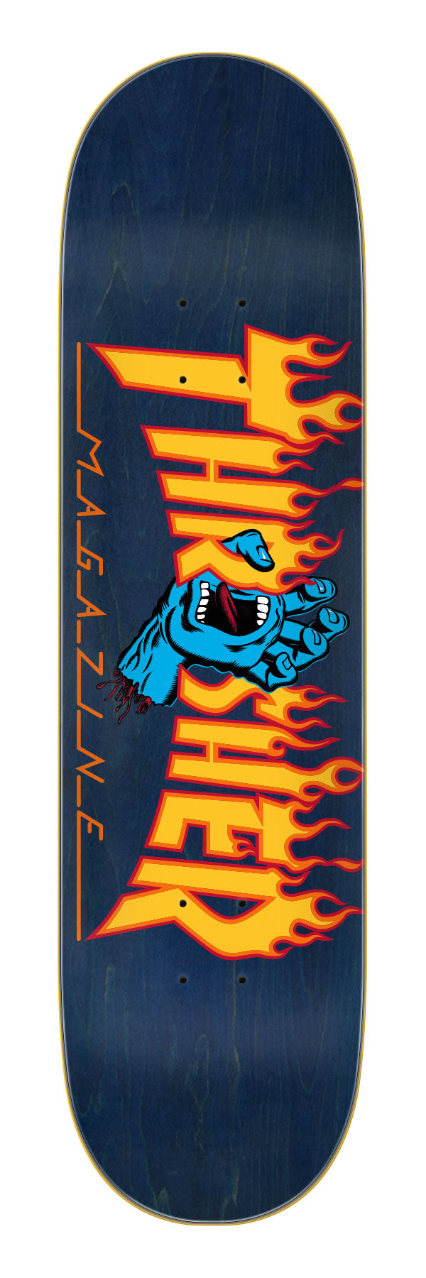 Thrasher Screaming Flame Logo Skateboard Deck 8.25in x 31.8in Santa Cruz