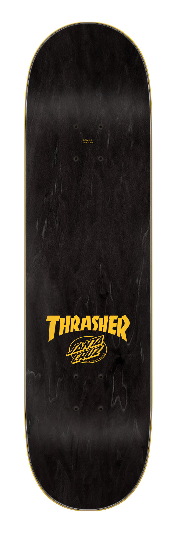 Thrasher Screaming Flame Logo Skateboard Deck 8.25in x 31.8in Santa Cruz