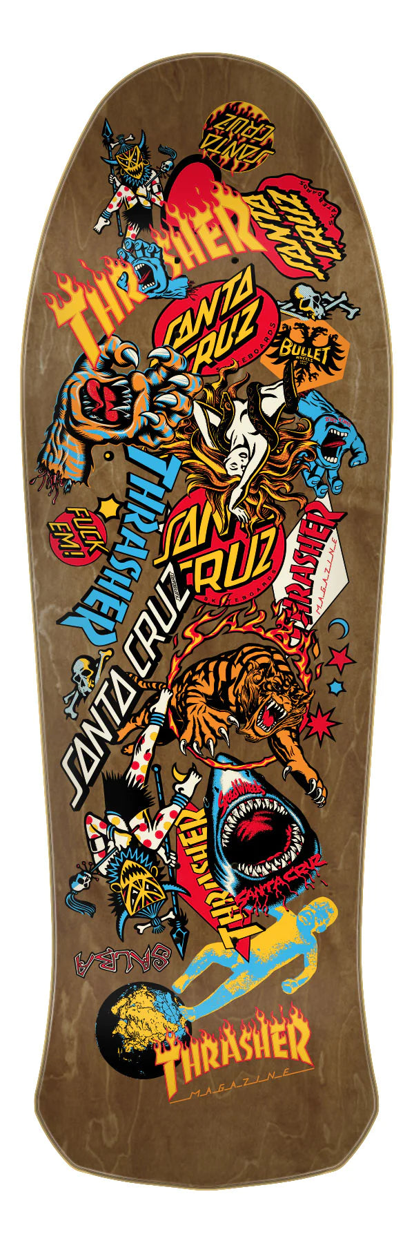 Thrasher Salba Oops Skateboard Deck 10.4in x 32in Santa Cruz