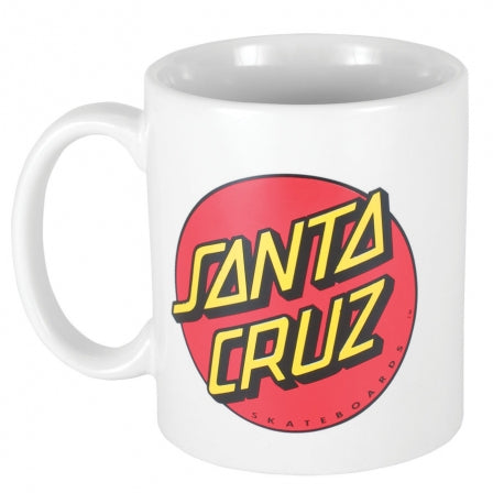 Classic Dot Mug White 11 oz Santa Cruz
