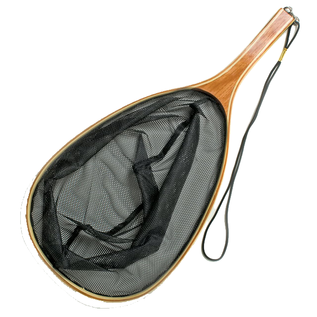 Bamboo Trout Net – Classic Wooden Fishing Landing Net with Fine Mesh