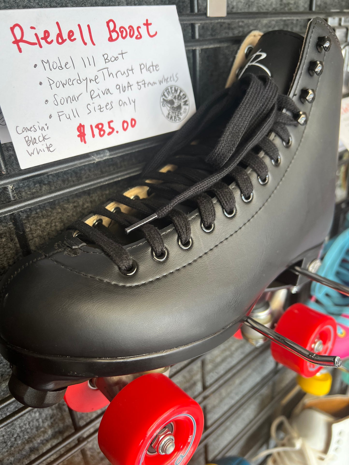 Riedell Boost 111 Roller Skates with Red Wheels - Sizes 8, 9, 10