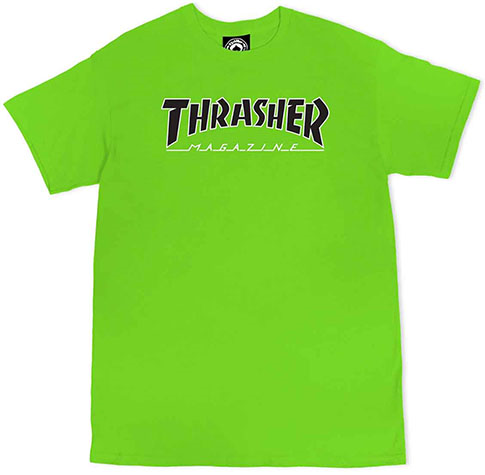THRASHER OUTLINED LIME/BLACK