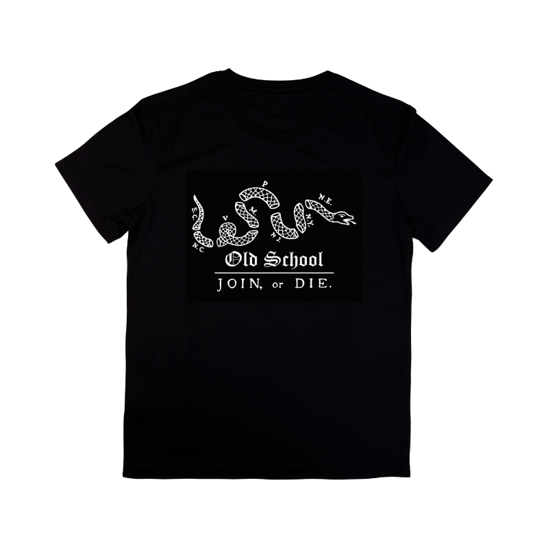Old School Skateboard "Join or Die" T-Shirt