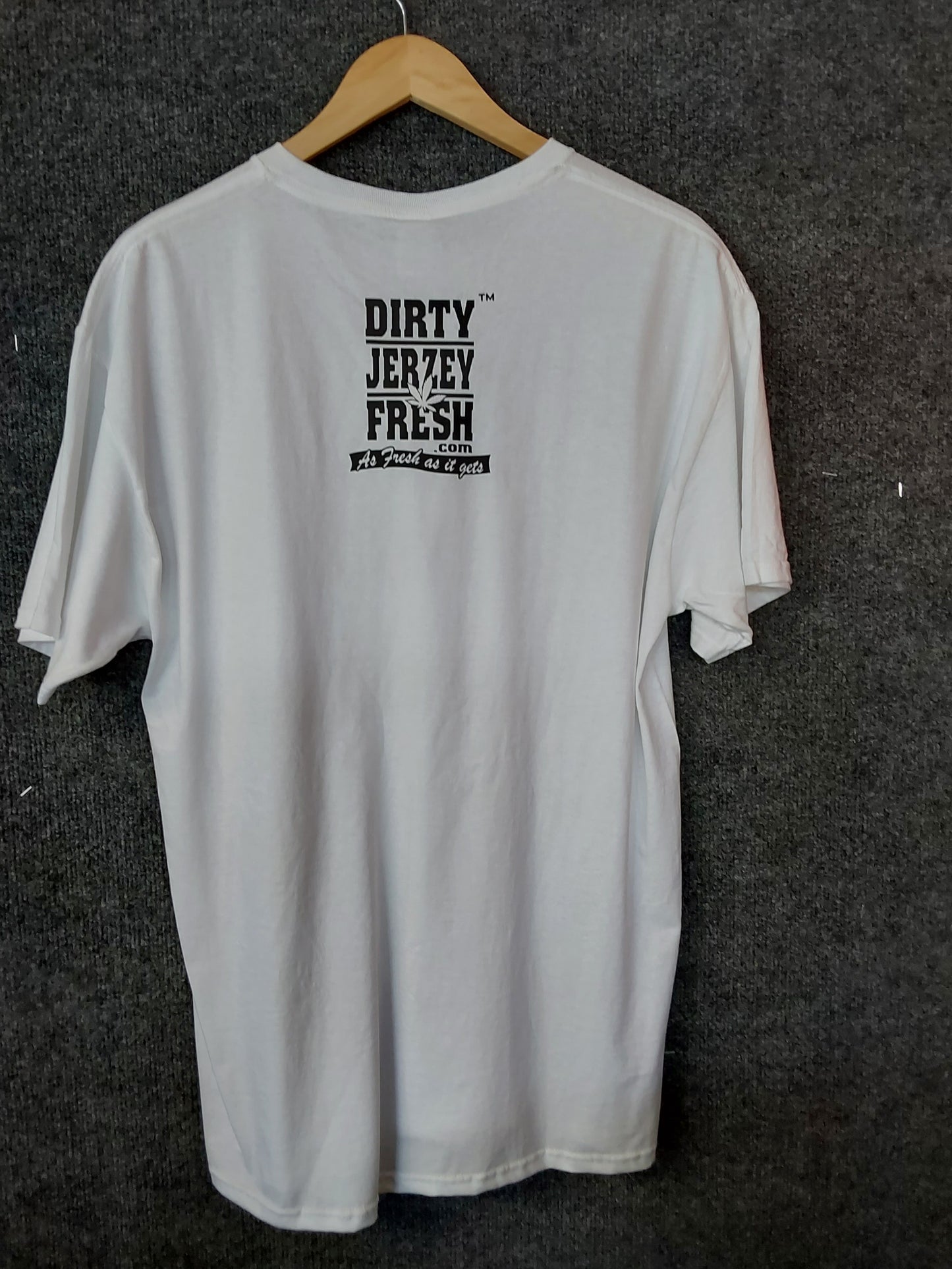 Life is Happening Dirty jersey Fresh White T-shirt