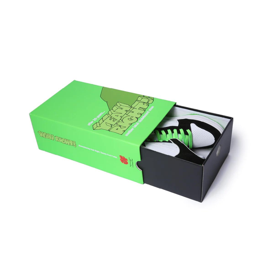 NEW! Lakai TELFORD LOW - WHITE/GREEN/BLACK