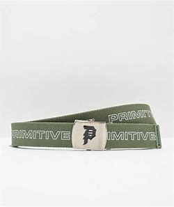 PRIMITIVE EURO WEB BELT SAGE
