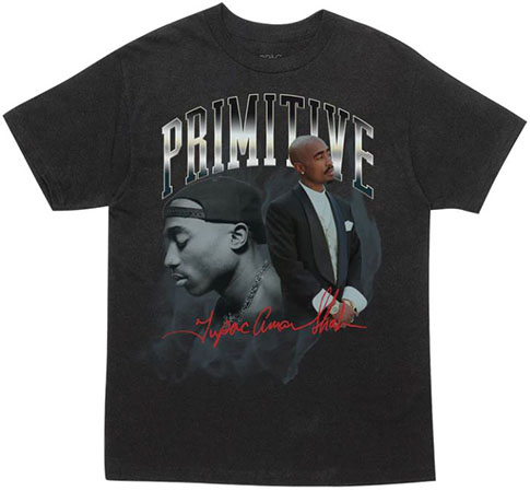 PRIMITIVE TUPAC LEGEND BLACK SS