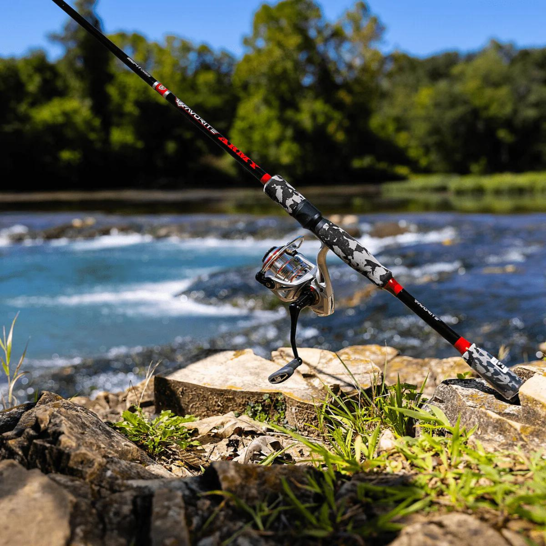 army fishing reel Favorite Spincast Combo, 2pc The Tsunami Guard Spinning Reel is built for saltwater fishing and designed to withstand harsh marine conditions New Arrival Favorite Army