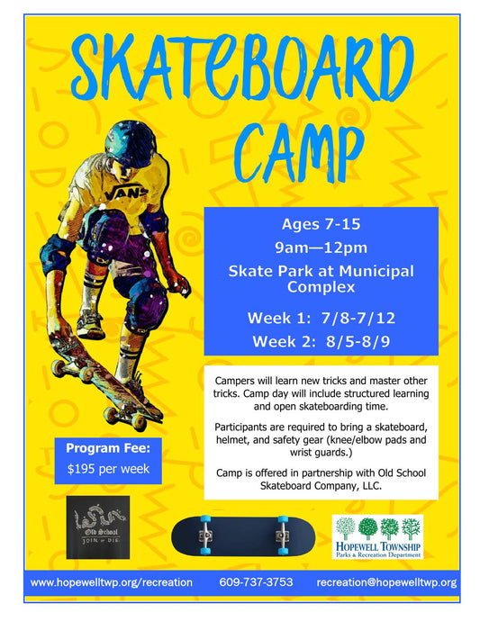 🛹 Join us at Skateboard Summer Camp! 🌞
