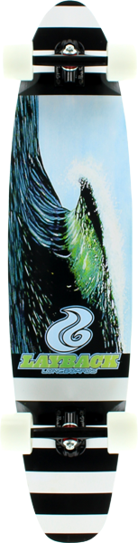 Layback New Wave Kick Tail Longboard Complete 9.75 x 38.00