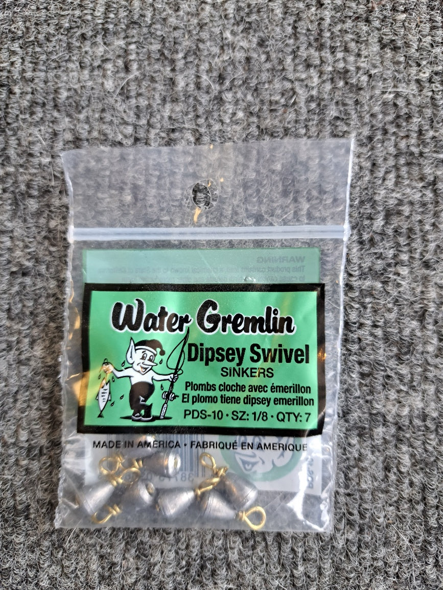 Water Gremlin Dipsey Swivel Sinkers – Old School Outdoors