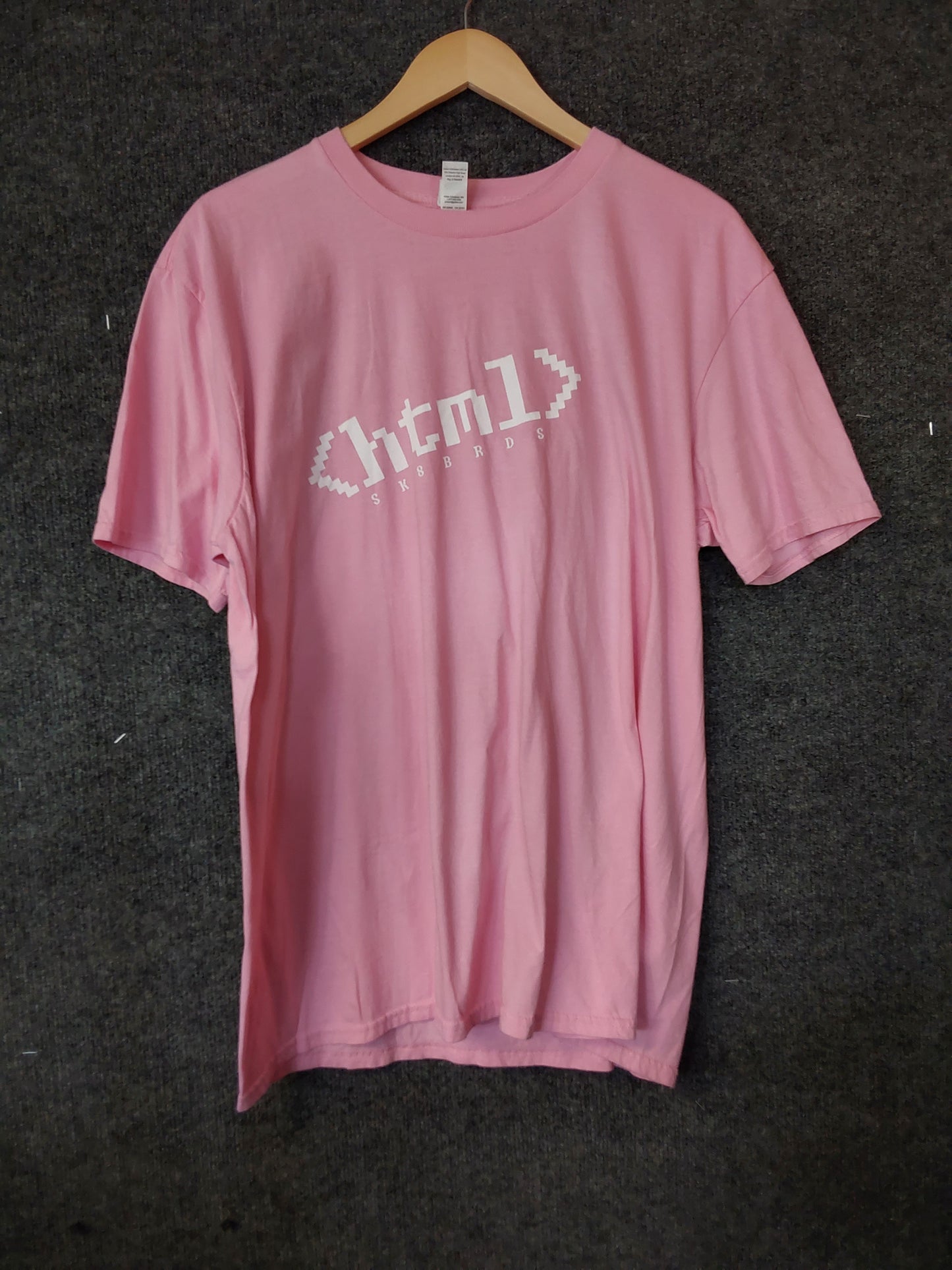 html SK8 BRDS Pink T-shirt