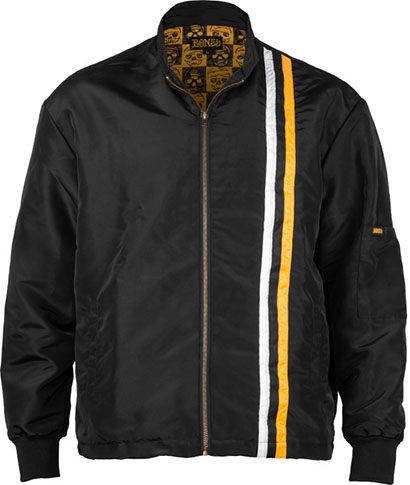 BONES BLACK & GOLD ZIP RACE JACKET