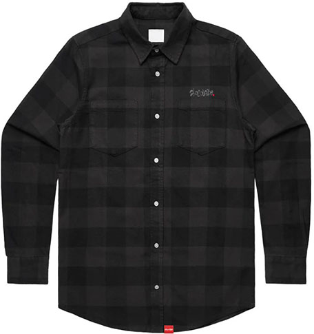 CHOCOLATE MELTED FLANNEL COAL LS