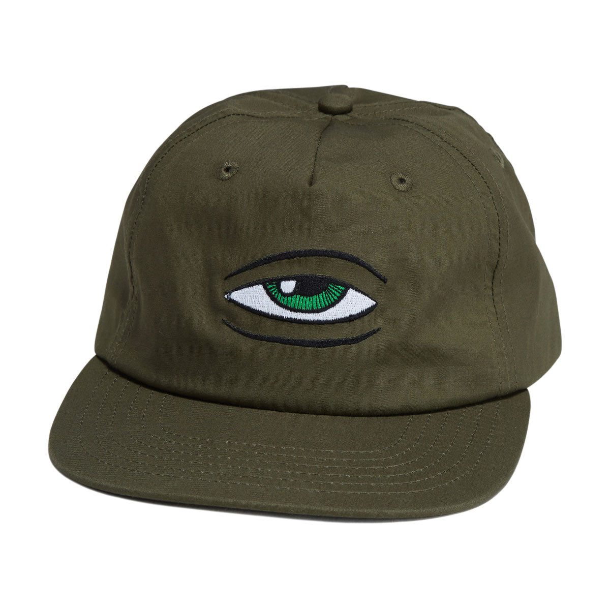 Toy Machine Sect Eye Snapback Hat Army