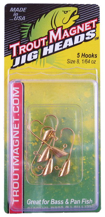 Trout Magnet Replacement Jig Heads - Gold