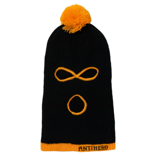 Anti-Hero Full Face Pomski Beanie Black/Orange