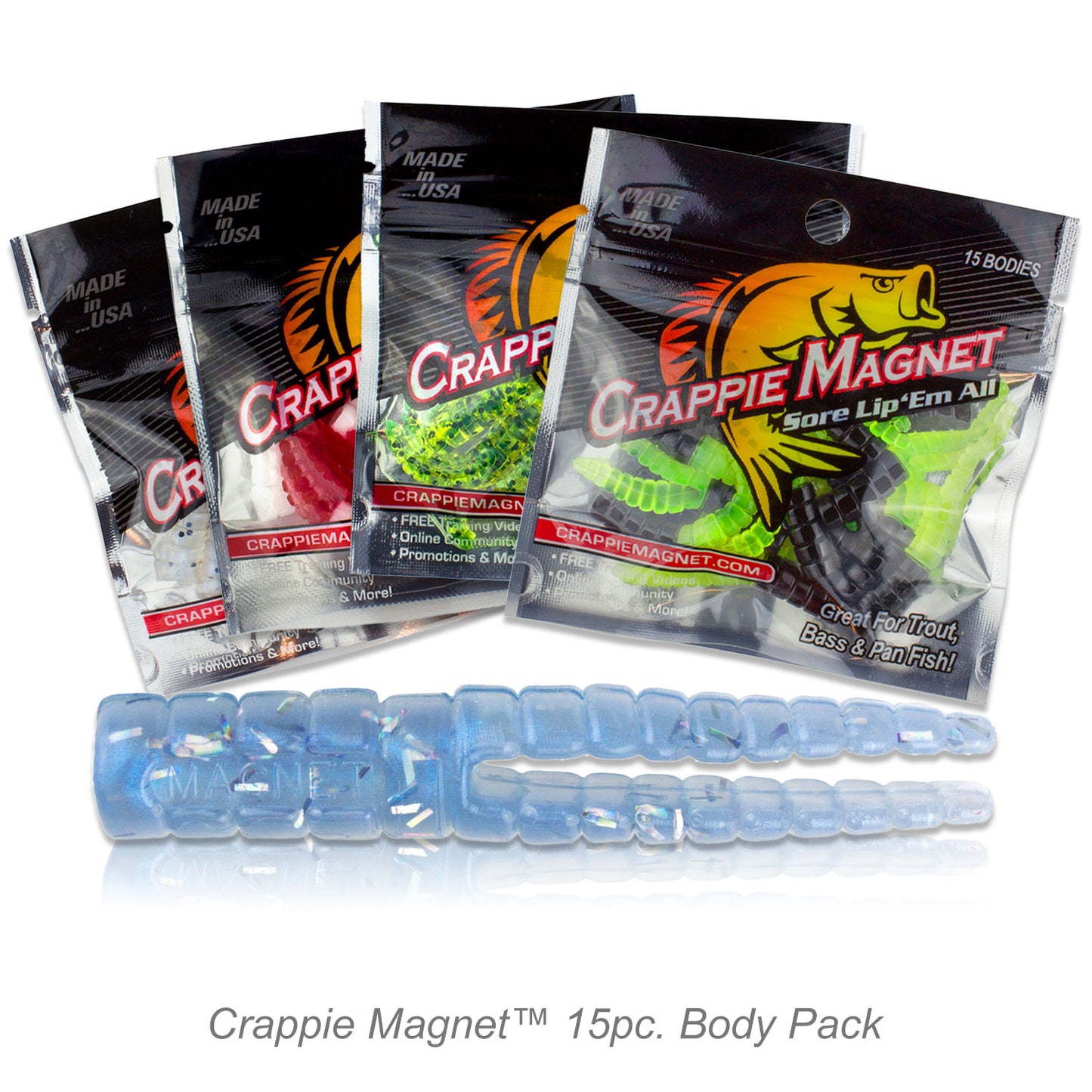 Crappie Magnet™ 15 pc. Body Packs