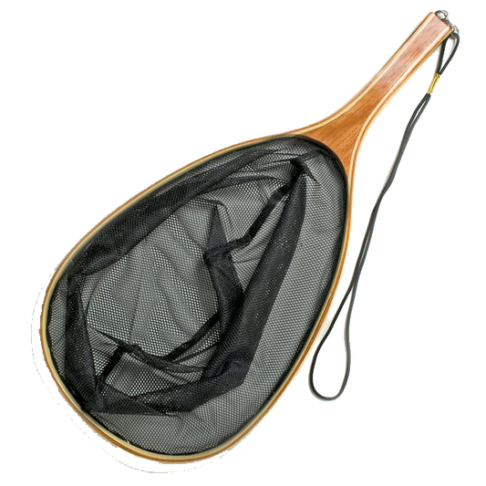 Bamboo Trout Net – Classic Wooden Fishing Landing Net with Fine Mesh