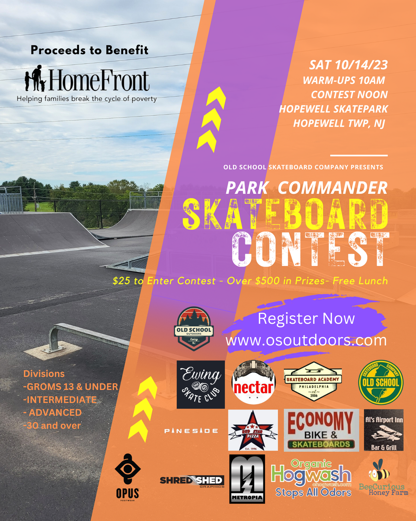 Sponsor Park Commander Skateboard Contest