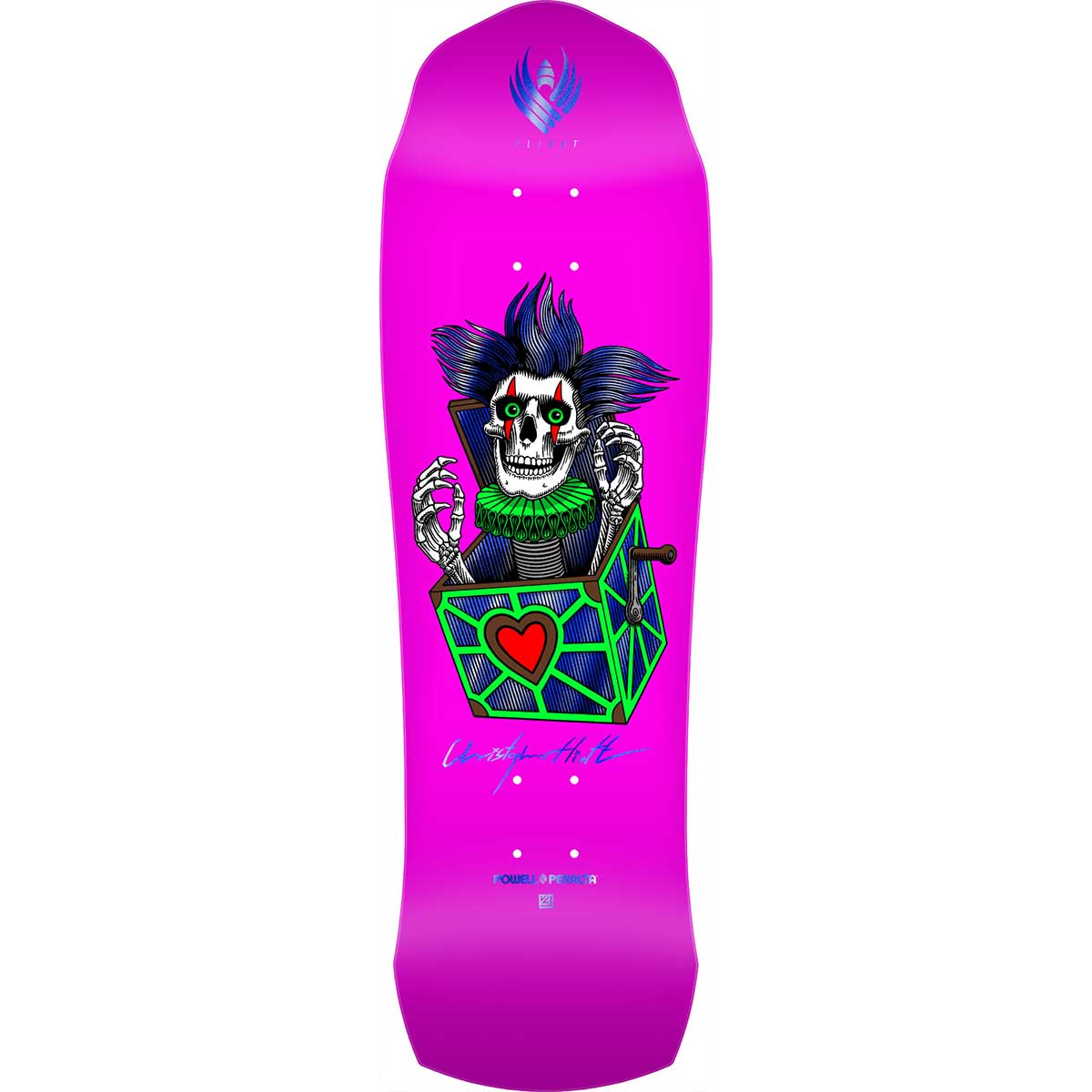 POWELL CHRIS HIETT SKULL SHAPED FLIGHT DECK 9.5 X 31.13