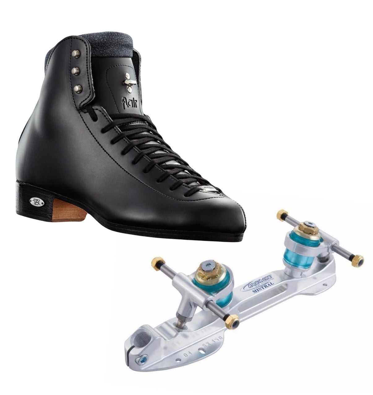 Riedell 910 Flair Boots with Roll Line Mistral Plates