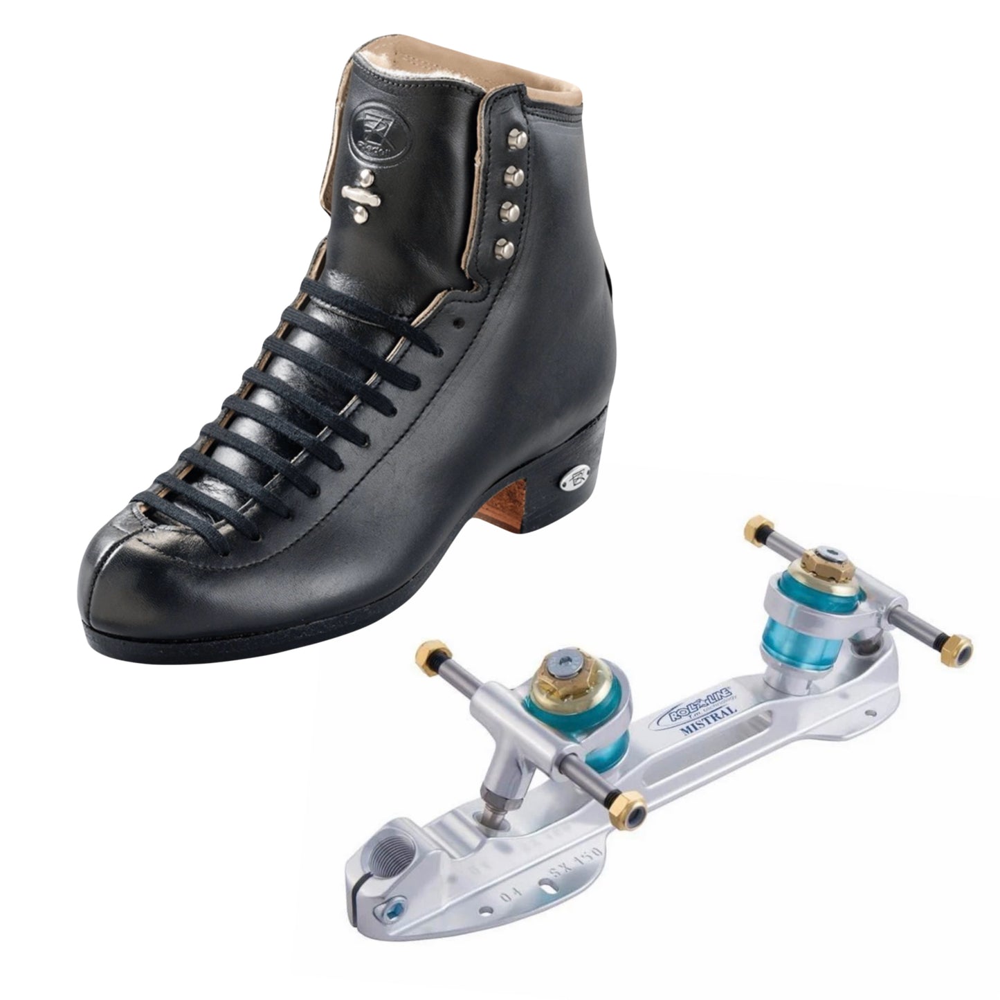 Riedell 336 Boots with Roll Line Mistral Plates