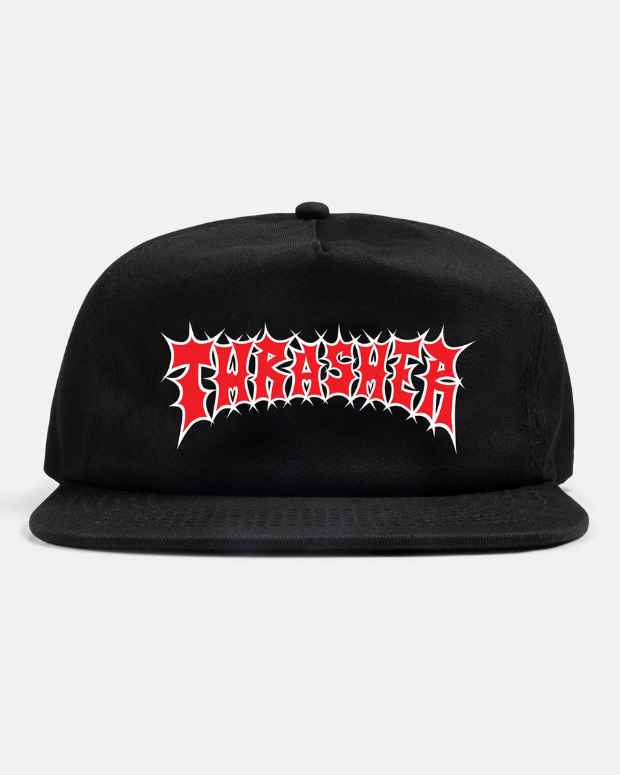 Thrasher Spikey Snapback Hat Black