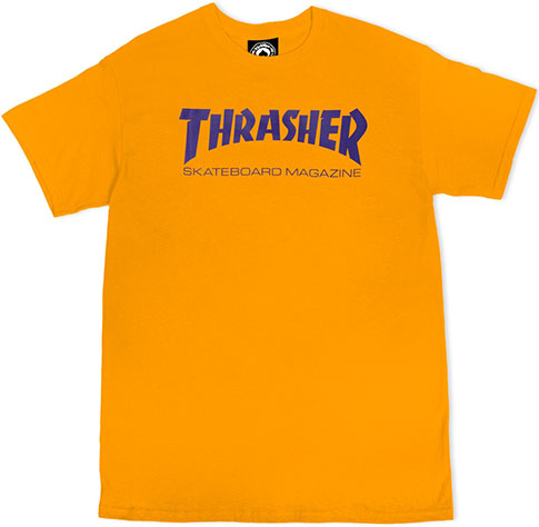 THRASHER SKATE MAG GOLD/PURPLE