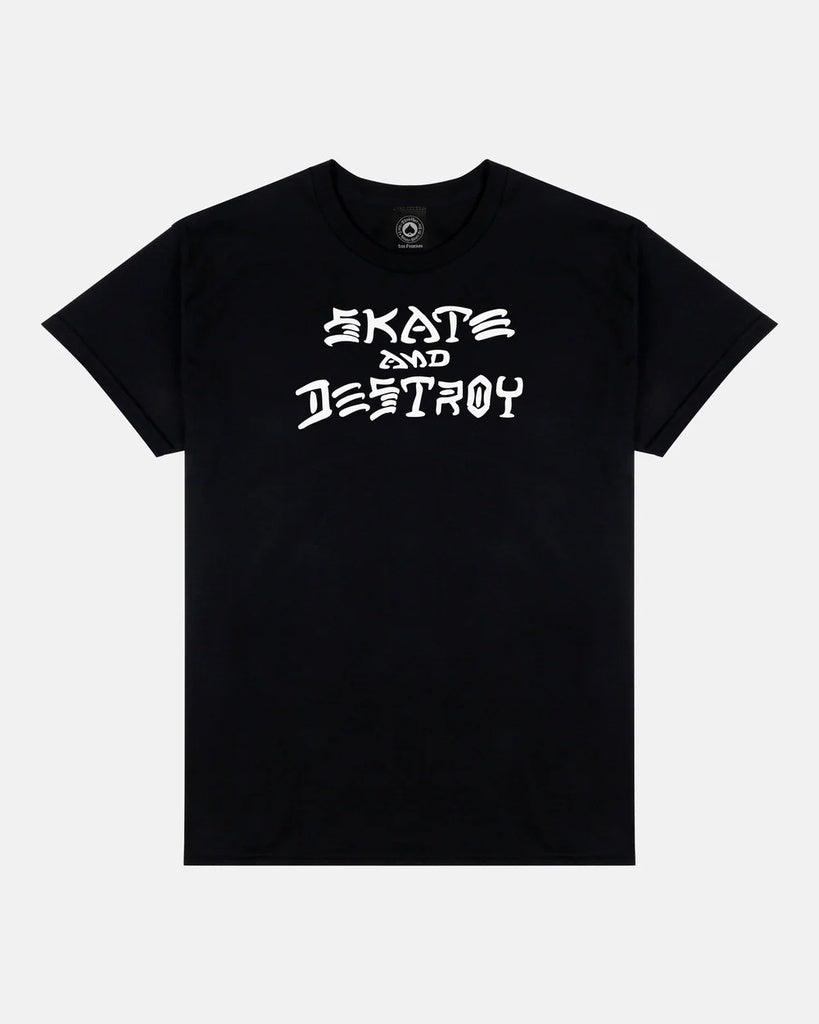 THRASHER SKATE AND DESTROY BLACK SS