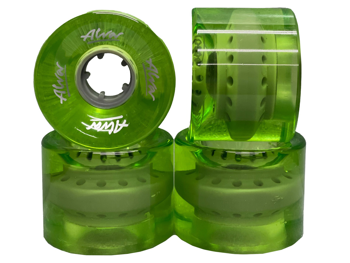 ALVA CRUISER CLEAR GREEN 60MM 83A WHEELS (SET OF 4)