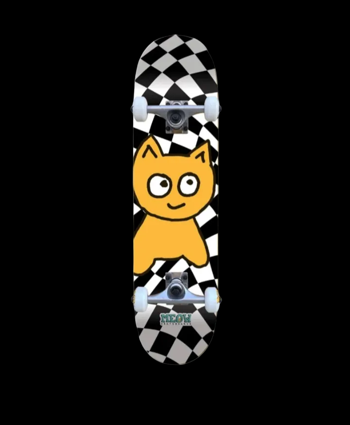 Meow Big Cat Checker Twist Complete 7.75