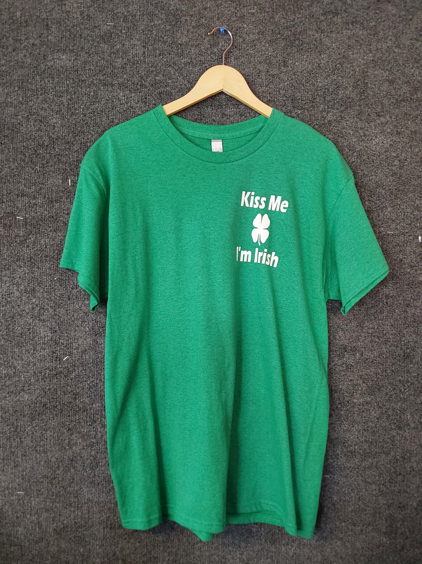 Kiss Me I'm Irish Dirty Jersey Fresh Green T-Shirt