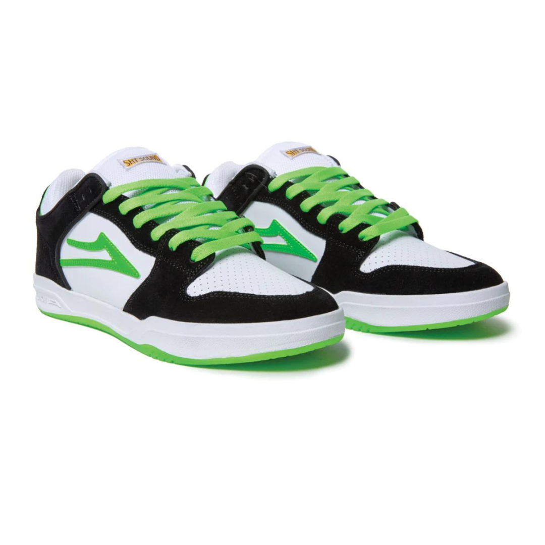 NEW! Lakai TELFORD LOW - WHITE/GREEN/BLACK