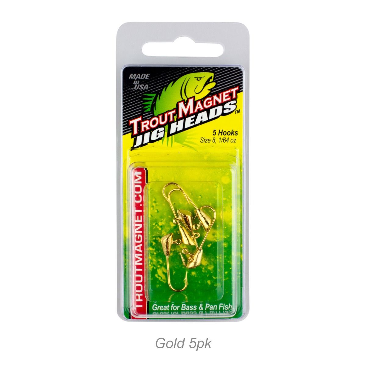 Trout Magent Jig Head-1/64oz 5pk Silver/Gold